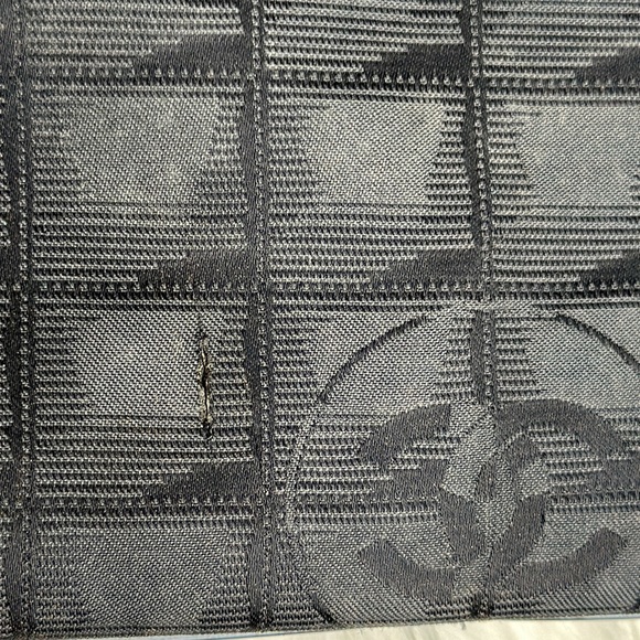 100% Authentic Pre-owned Chanel Nylon Black Tote Bag, 13.5x10x6 - Picture 16 of 16